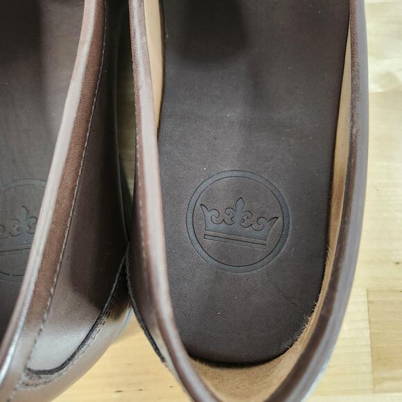 Peter Millar Crown Leather Bit Loafer Shoes Mens 8.5 Brown Hyperlight Slip On main image 8